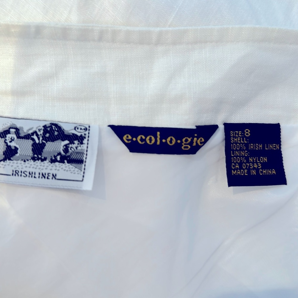 Ecologie lined Irish linen skirt